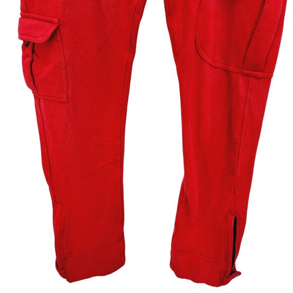 Preme Red Cargo Jogger SweatPants Mens Size Small Cotton - Picture 5 of 15